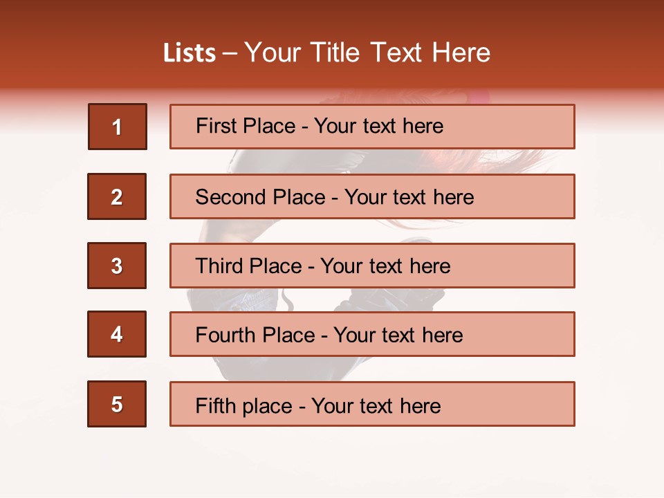 A Woman With Red Hair Is Dancing In The Air PowerPoint Template