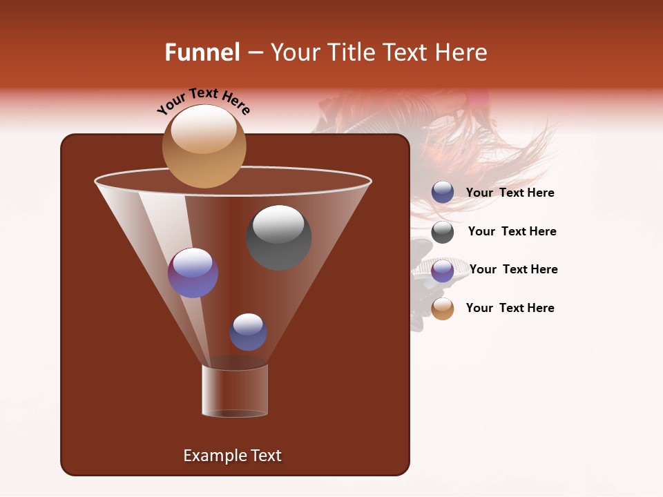 A Woman With Red Hair Is Dancing In The Air PowerPoint Template