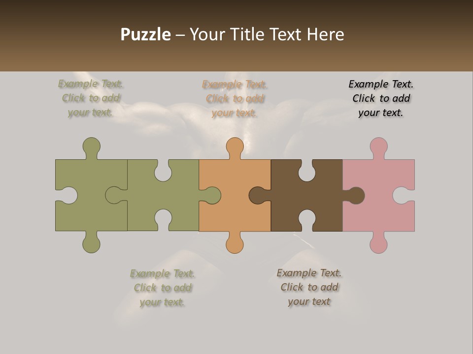 A Bodybuilding Man With His Arms Up In The Air PowerPoint Template