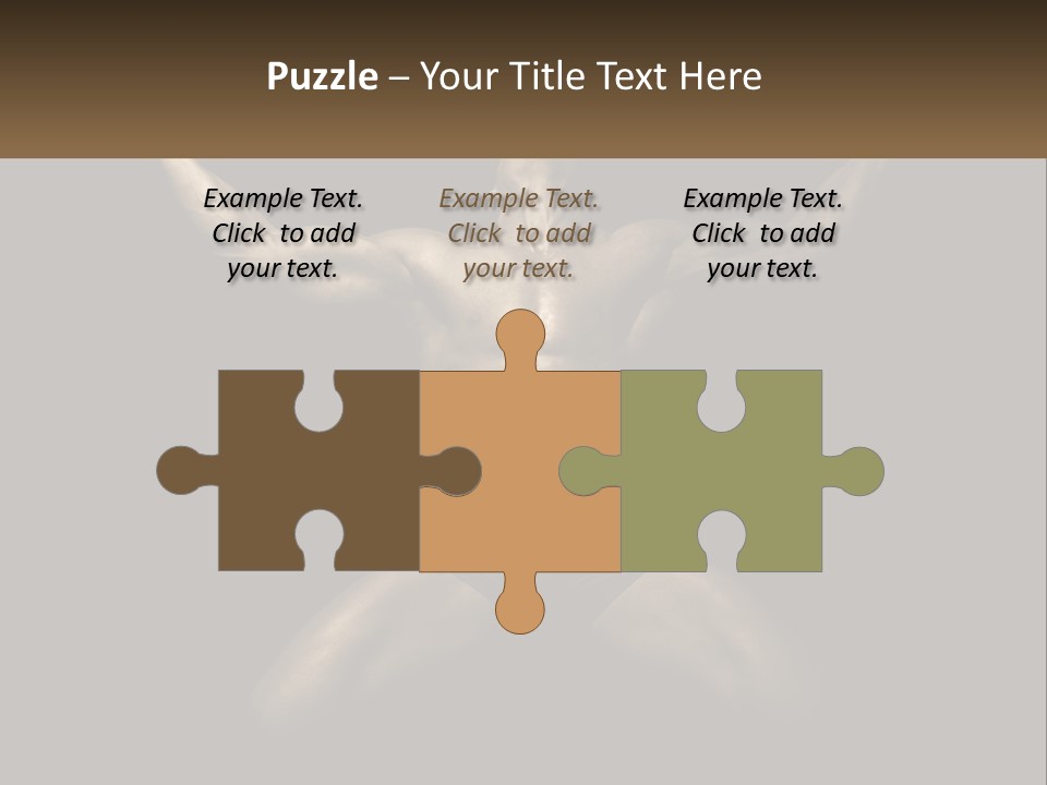 A Bodybuilding Man With His Arms Up In The Air PowerPoint Template