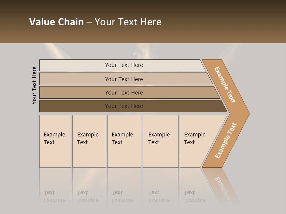 A Bodybuilding Man With His Arms Up In The Air PowerPoint Template