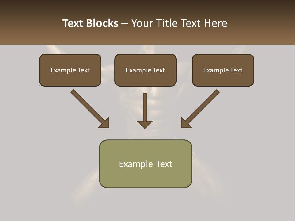 A Bodybuilding Man With His Arms Up In The Air PowerPoint Template