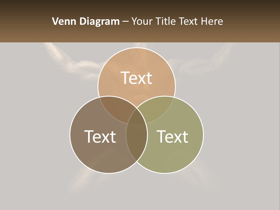 A Bodybuilding Man With His Arms Up In The Air PowerPoint Template