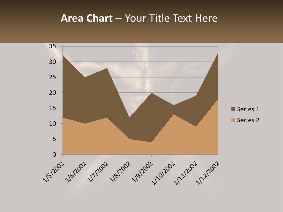 A Bodybuilding Man With His Arms Up In The Air PowerPoint Template