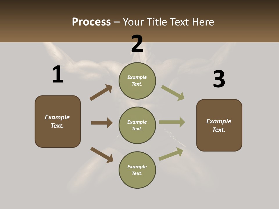 A Bodybuilding Man With His Arms Up In The Air PowerPoint Template