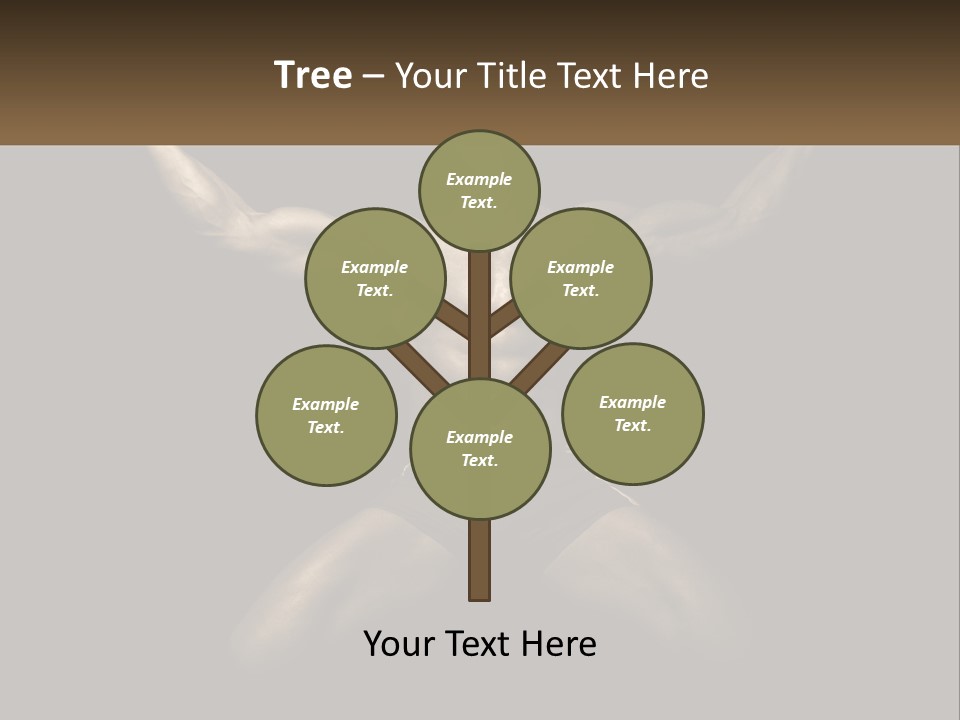 A Bodybuilding Man With His Arms Up In The Air PowerPoint Template