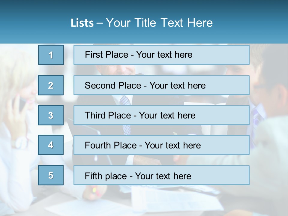 A Group Of People Sitting Around A Table Shaking Hands PowerPoint Template