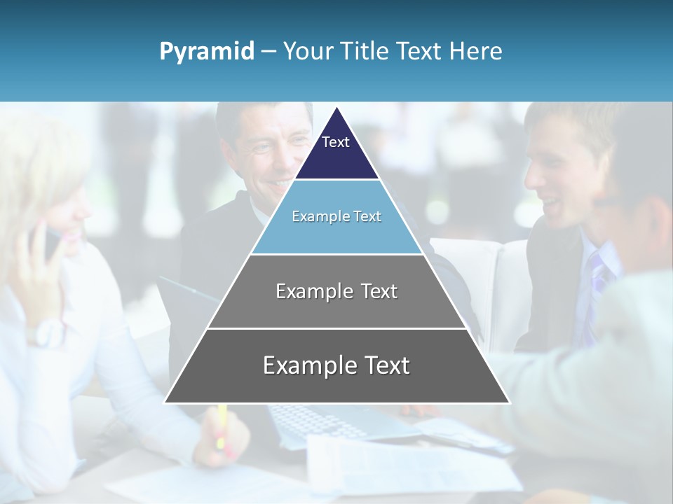 A Group Of People Sitting Around A Table Shaking Hands PowerPoint Template