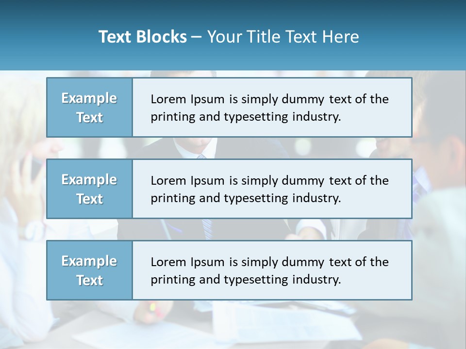 A Group Of People Sitting Around A Table Shaking Hands PowerPoint Template