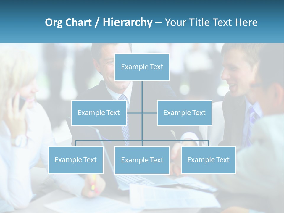 A Group Of People Sitting Around A Table Shaking Hands PowerPoint Template