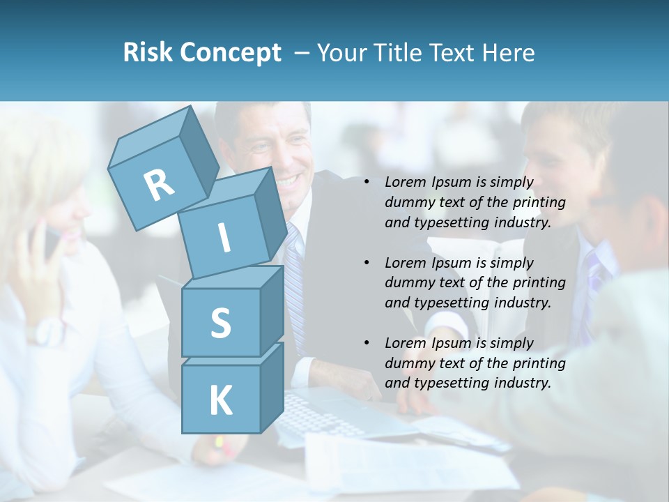 A Group Of People Sitting Around A Table Shaking Hands PowerPoint Template