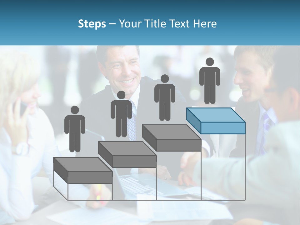 A Group Of People Sitting Around A Table Shaking Hands PowerPoint Template