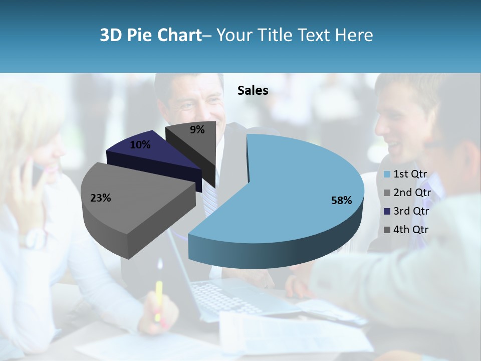 A Group Of People Sitting Around A Table Shaking Hands PowerPoint Template