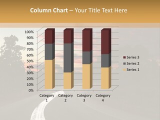 A Road With A Curve In The Middle Of It PowerPoint Template