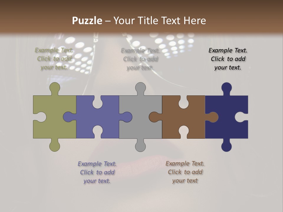 A Woman Wearing Sunglasses With A Red Lipstick PowerPoint Template