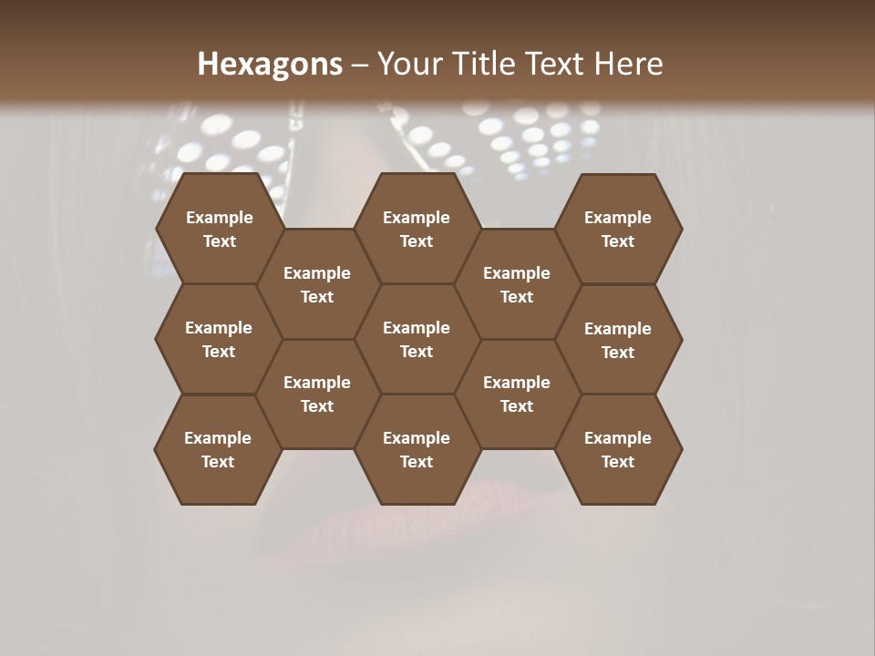 A Woman Wearing Sunglasses With A Red Lipstick PowerPoint Template