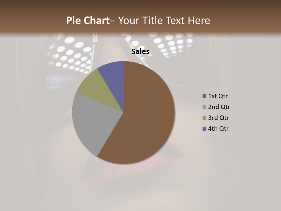 A Woman Wearing Sunglasses With A Red Lipstick PowerPoint Template