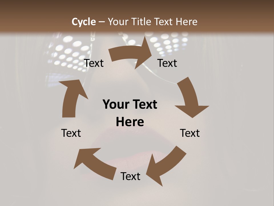 A Woman Wearing Sunglasses With A Red Lipstick PowerPoint Template