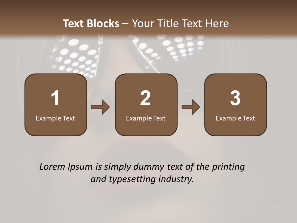 A Woman Wearing Sunglasses With A Red Lipstick PowerPoint Template