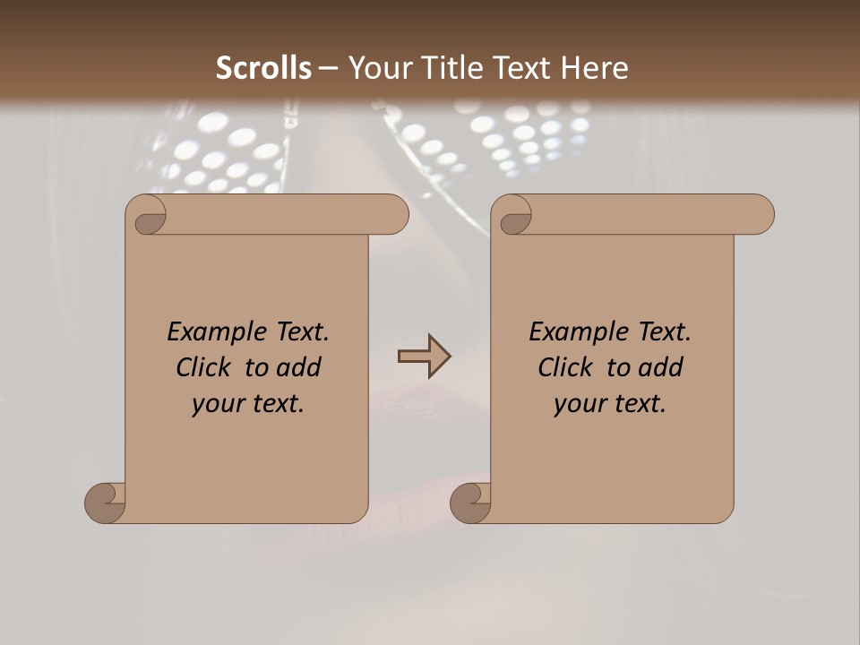 A Woman Wearing Sunglasses With A Red Lipstick PowerPoint Template