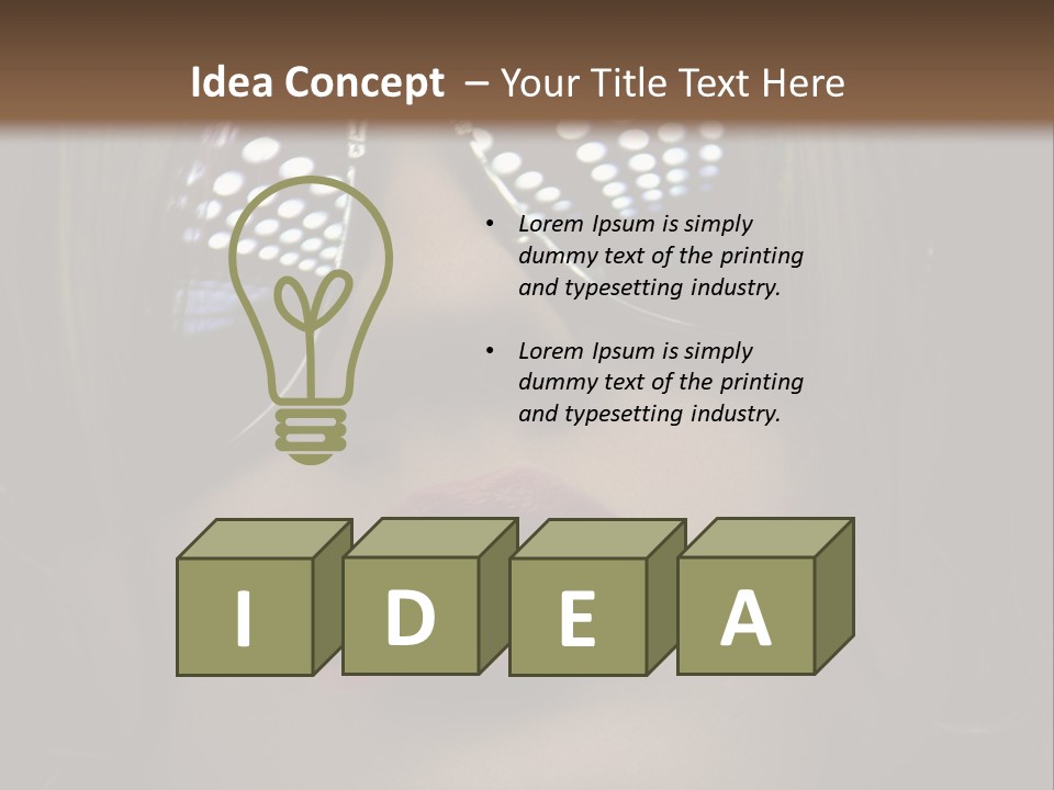 A Woman Wearing Sunglasses With A Red Lipstick PowerPoint Template