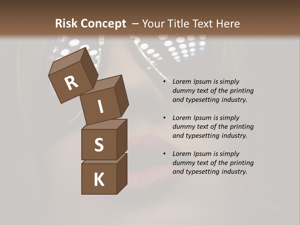 A Woman Wearing Sunglasses With A Red Lipstick PowerPoint Template