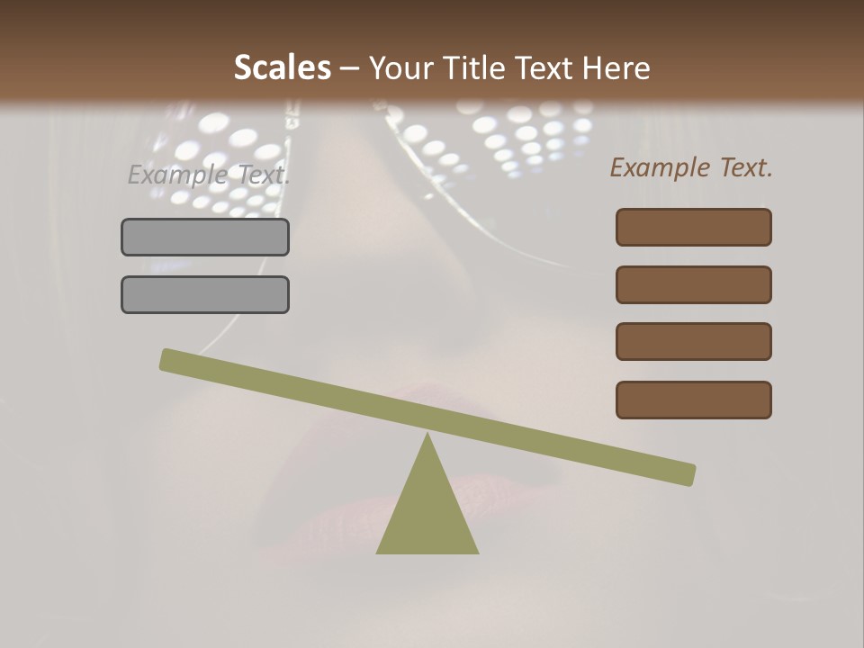 A Woman Wearing Sunglasses With A Red Lipstick PowerPoint Template