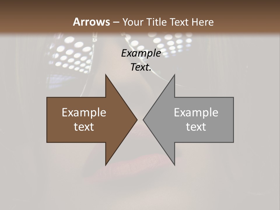 A Woman Wearing Sunglasses With A Red Lipstick PowerPoint Template