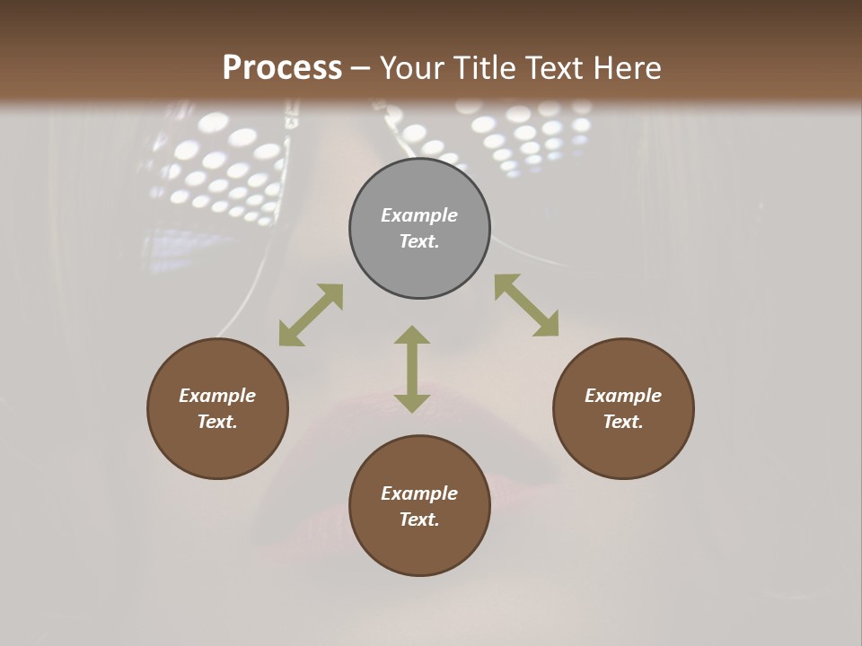 A Woman Wearing Sunglasses With A Red Lipstick PowerPoint Template