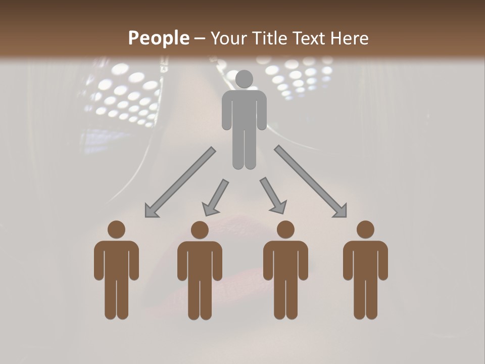 A Woman Wearing Sunglasses With A Red Lipstick PowerPoint Template