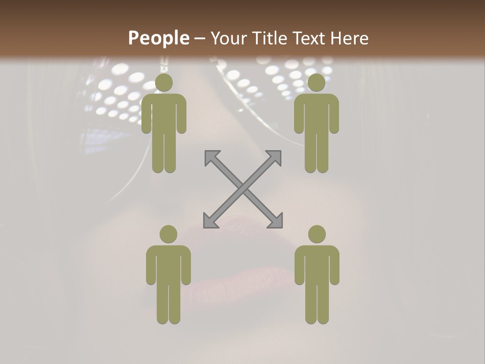 A Woman Wearing Sunglasses With A Red Lipstick PowerPoint Template