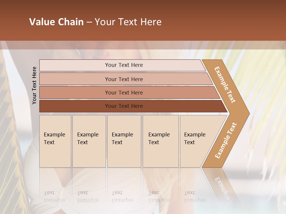 A Woman In A White Bikini Posing For A Picture PowerPoint Template