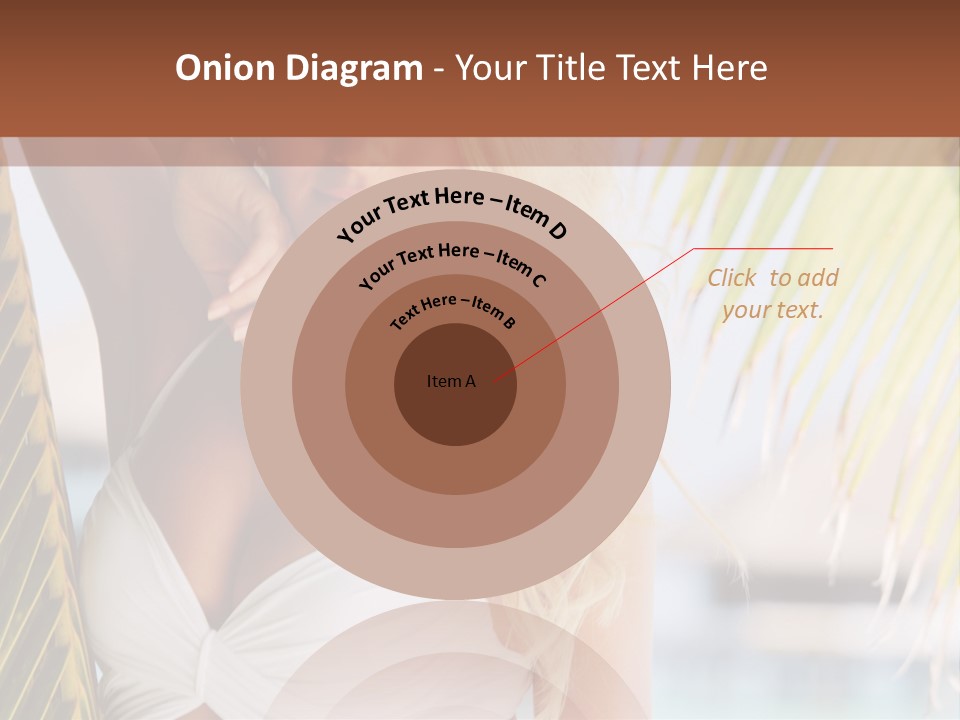 A Woman In A White Bikini Posing For A Picture PowerPoint Template