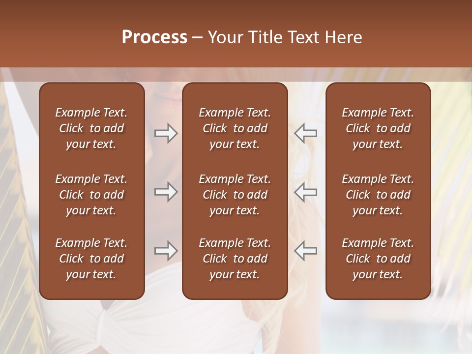 A Woman In A White Bikini Posing For A Picture PowerPoint Template