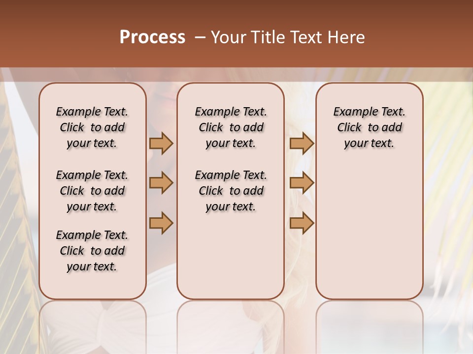 A Woman In A White Bikini Posing For A Picture PowerPoint Template