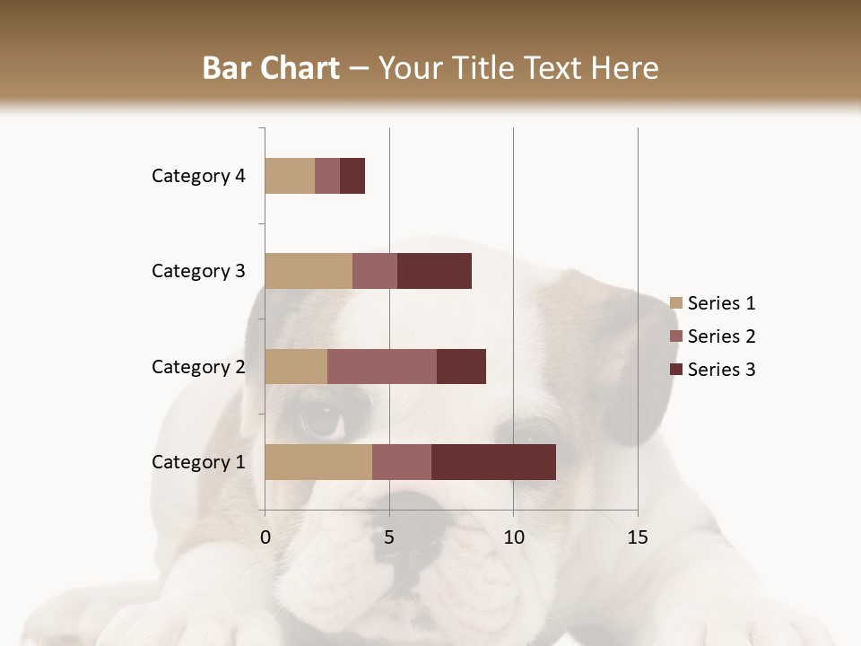 A Puppy Laying Down On The Ground With A White Background PowerPoint Template