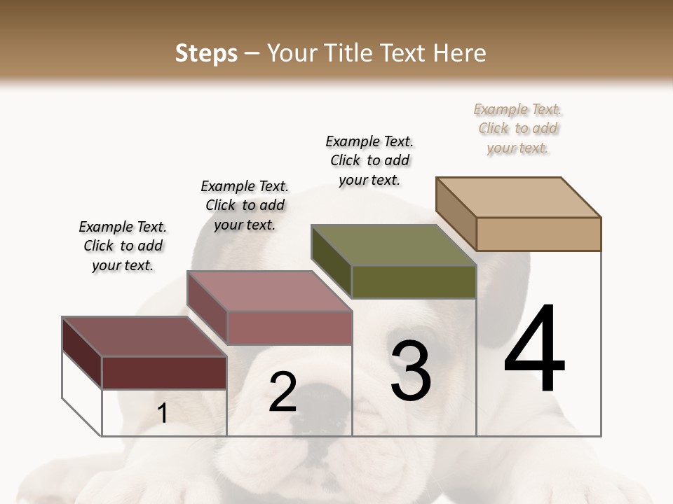 A Puppy Laying Down On The Ground With A White Background PowerPoint Template