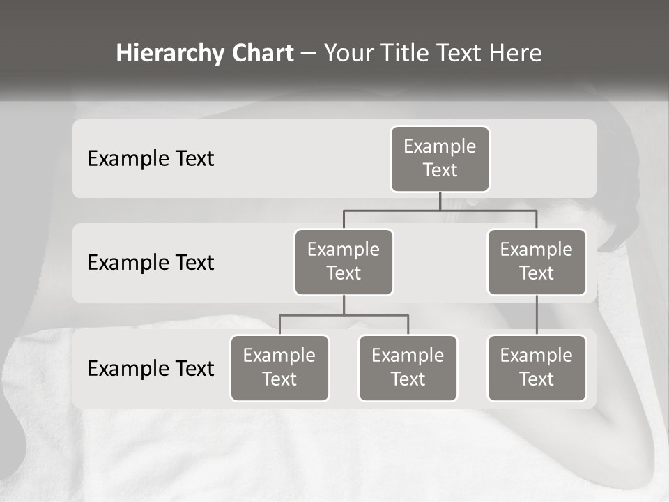 A Woman Laying On Top Of A Towel Covered In Stones PowerPoint Template