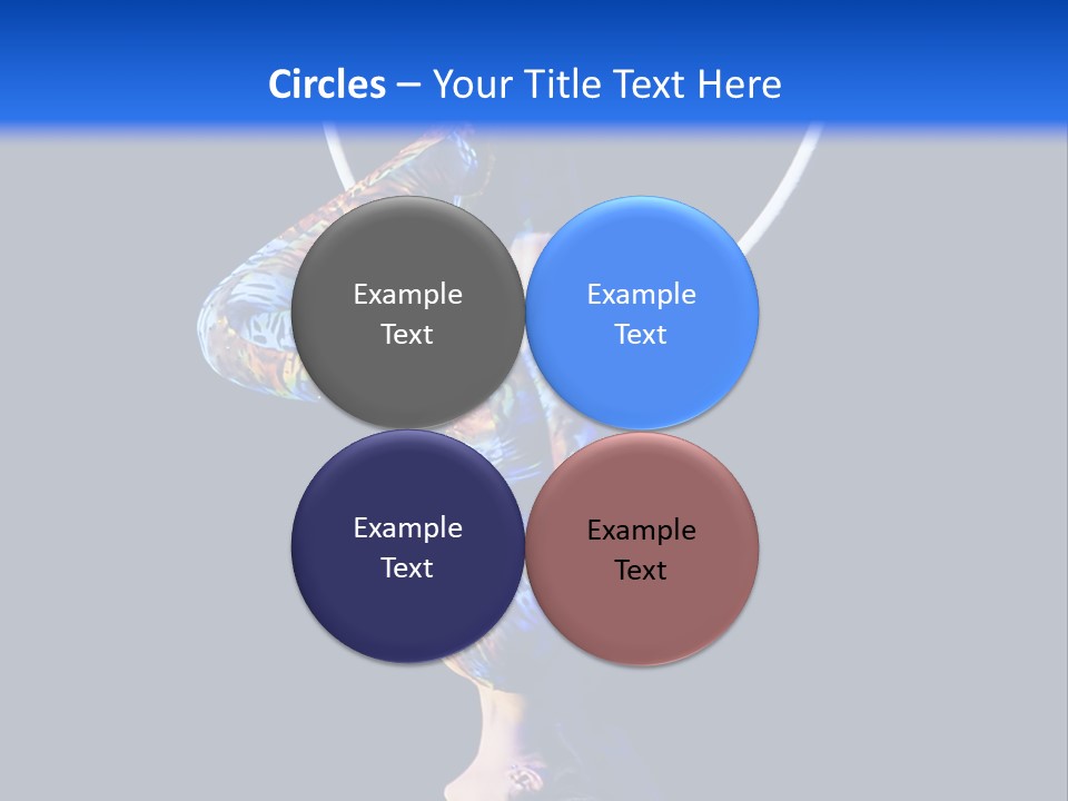 A Woman Doing Aerial Acrobatics On A Hoop PowerPoint Template