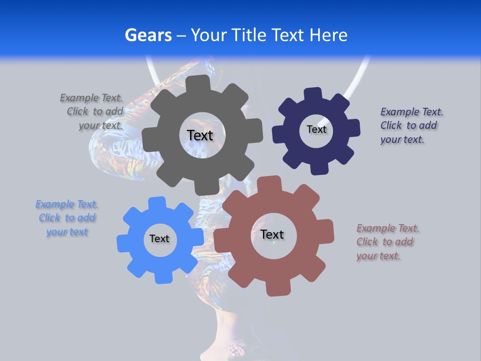 A Woman Doing Aerial Acrobatics On A Hoop PowerPoint Template