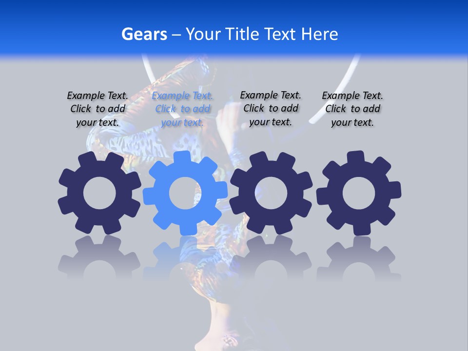 A Woman Doing Aerial Acrobatics On A Hoop PowerPoint Template