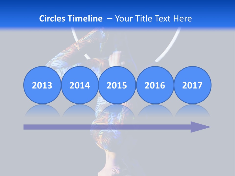 A Woman Doing Aerial Acrobatics On A Hoop PowerPoint Template