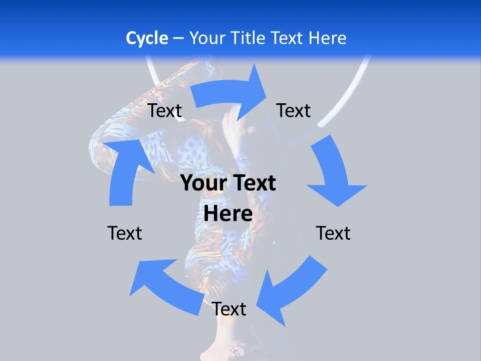 A Woman Doing Aerial Acrobatics On A Hoop PowerPoint Template