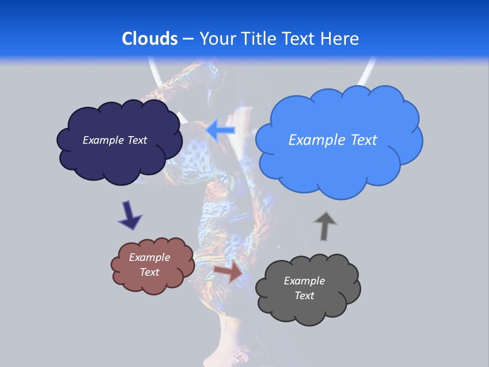 A Woman Doing Aerial Acrobatics On A Hoop PowerPoint Template