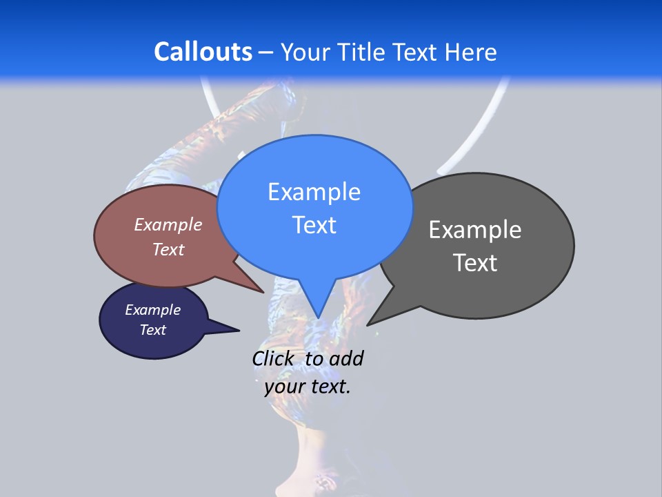 A Woman Doing Aerial Acrobatics On A Hoop PowerPoint Template