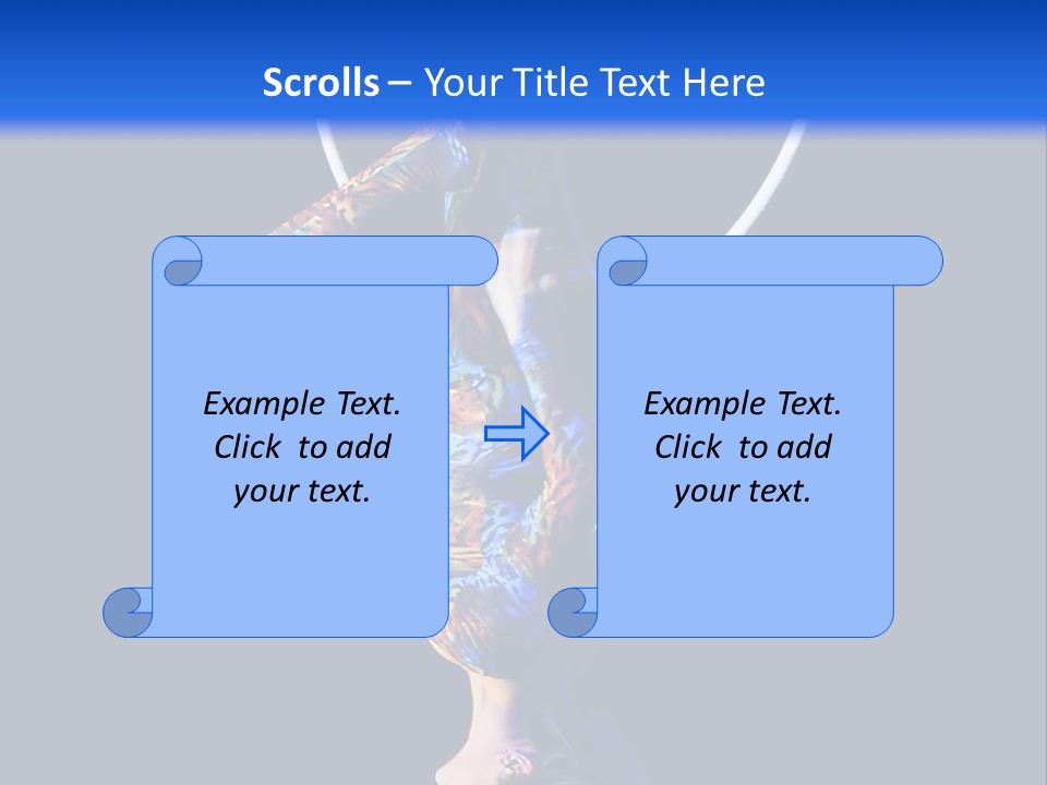 A Woman Doing Aerial Acrobatics On A Hoop PowerPoint Template