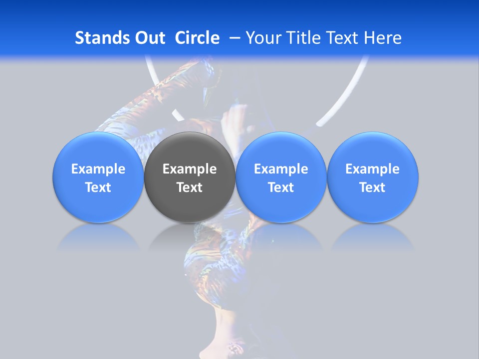 A Woman Doing Aerial Acrobatics On A Hoop PowerPoint Template