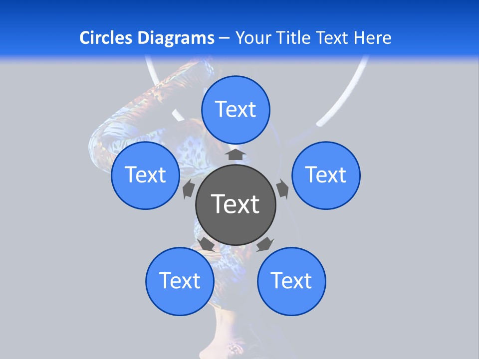 A Woman Doing Aerial Acrobatics On A Hoop PowerPoint Template