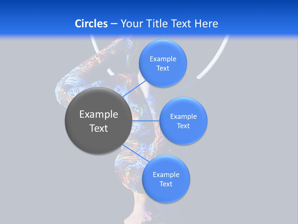 A Woman Doing Aerial Acrobatics On A Hoop PowerPoint Template