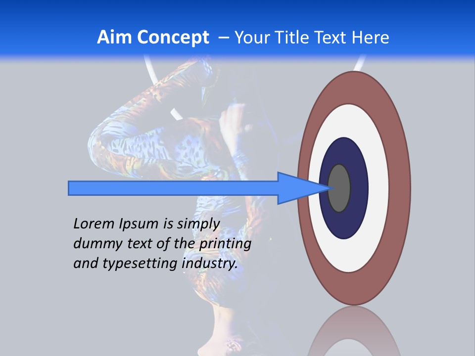 A Woman Doing Aerial Acrobatics On A Hoop PowerPoint Template